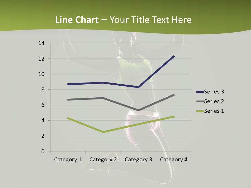 Showing One Woman Energy PowerPoint Template
