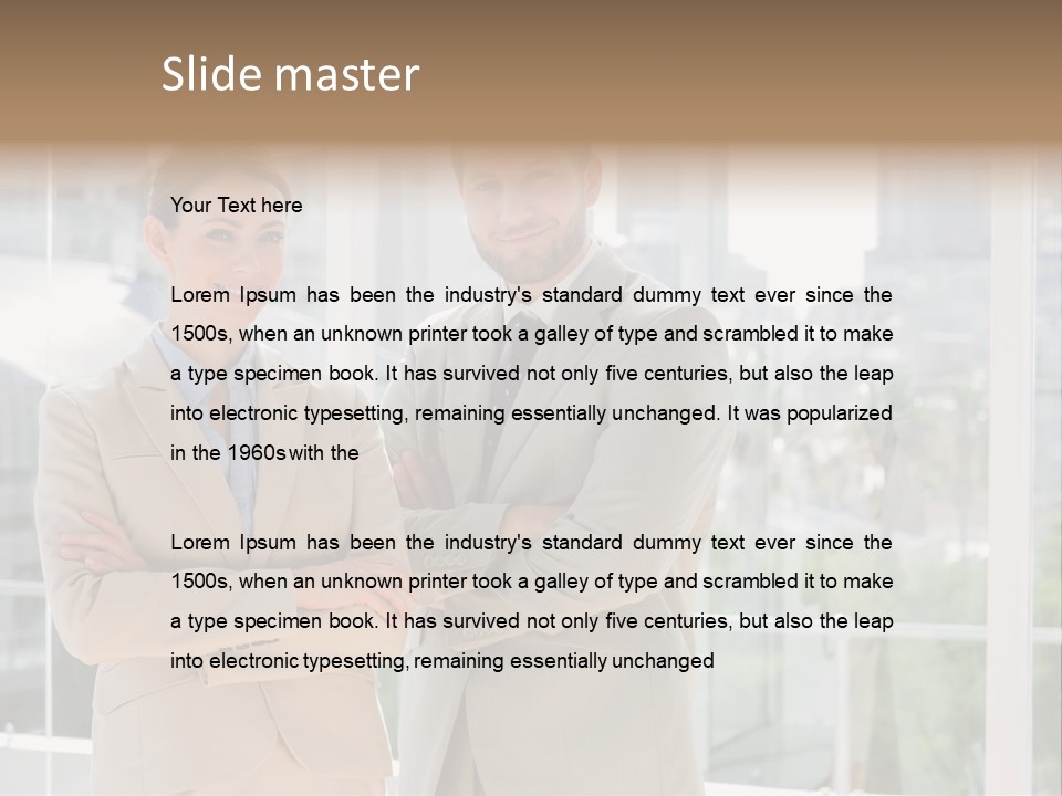 Well Dressed Young Adult Smart PowerPoint Template