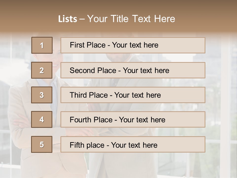 Well Dressed Young Adult Smart PowerPoint Template