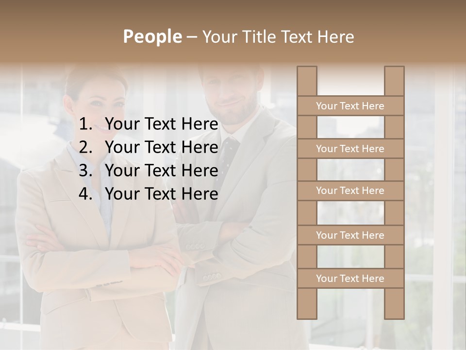 Well Dressed Young Adult Smart PowerPoint Template