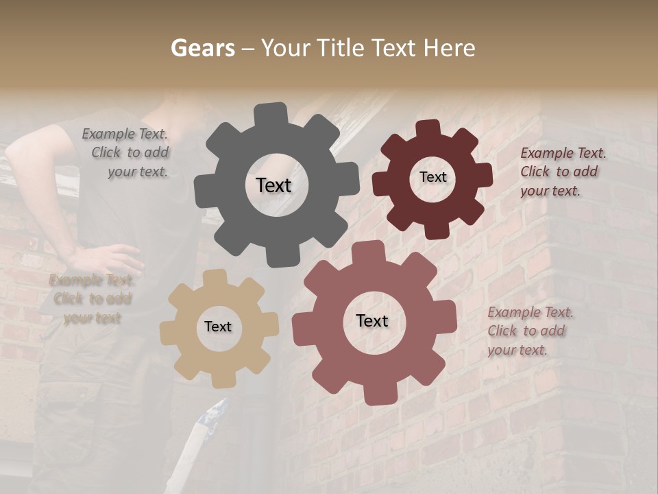 Bright Corroded Design PowerPoint Template