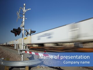 Safety Level Crossing United States Of America PowerPoint Template