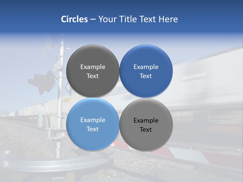 Safety Level Crossing United States Of America PowerPoint Template