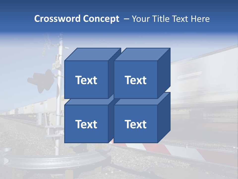 Safety Level Crossing United States Of America PowerPoint Template