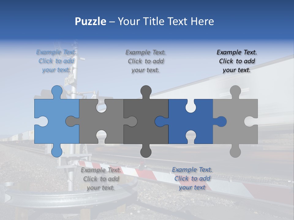 Safety Level Crossing United States Of America PowerPoint Template
