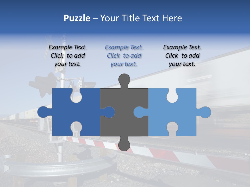 Safety Level Crossing United States Of America PowerPoint Template