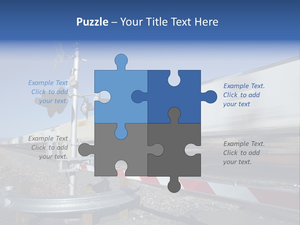Safety Level Crossing United States Of America PowerPoint Template