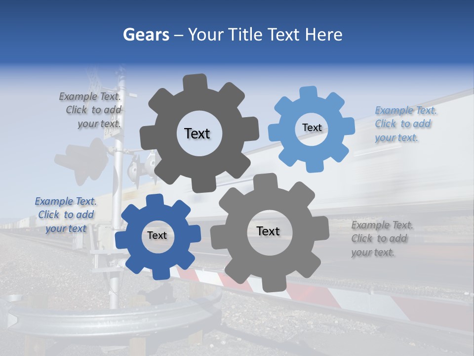 Safety Level Crossing United States Of America PowerPoint Template