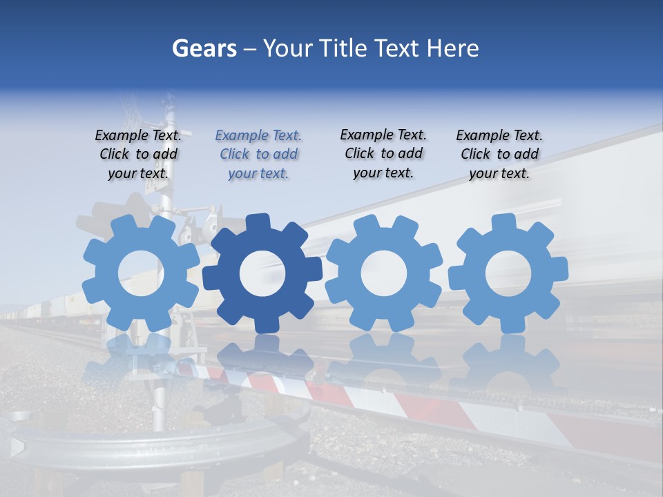 Safety Level Crossing United States Of America PowerPoint Template