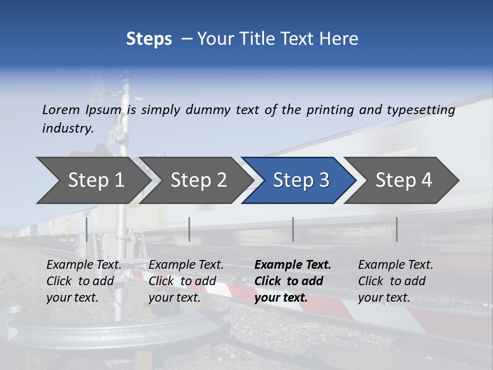 Safety Level Crossing United States Of America PowerPoint Template