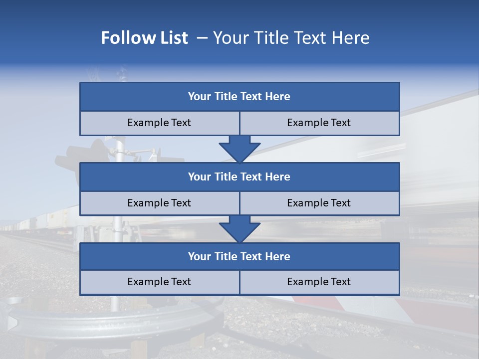 Safety Level Crossing United States Of America PowerPoint Template