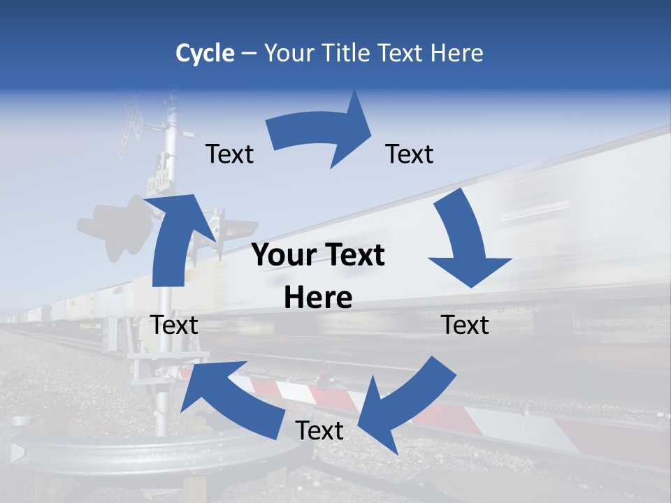 Safety Level Crossing United States Of America PowerPoint Template