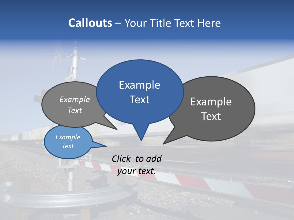 Safety Level Crossing United States Of America PowerPoint Template