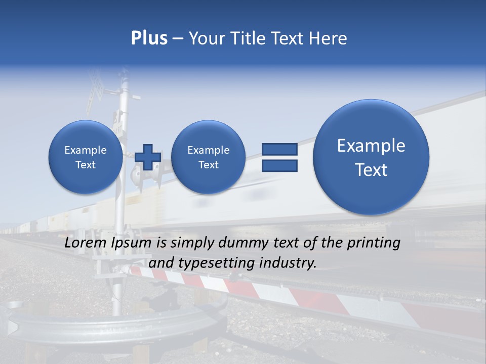 Safety Level Crossing United States Of America PowerPoint Template
