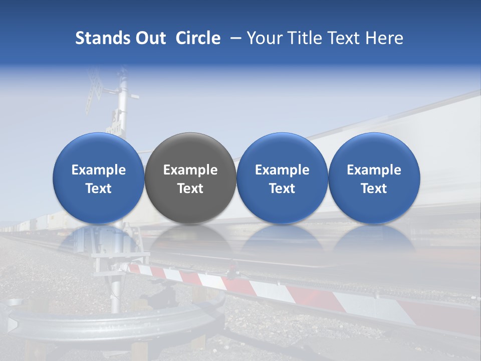 Safety Level Crossing United States Of America PowerPoint Template
