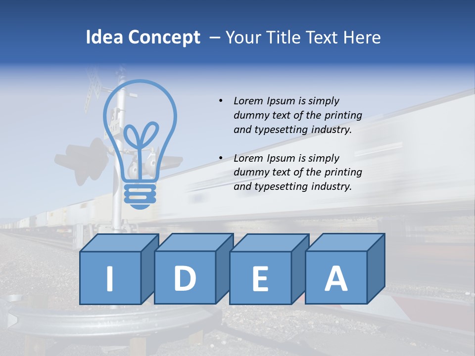 Safety Level Crossing United States Of America PowerPoint Template