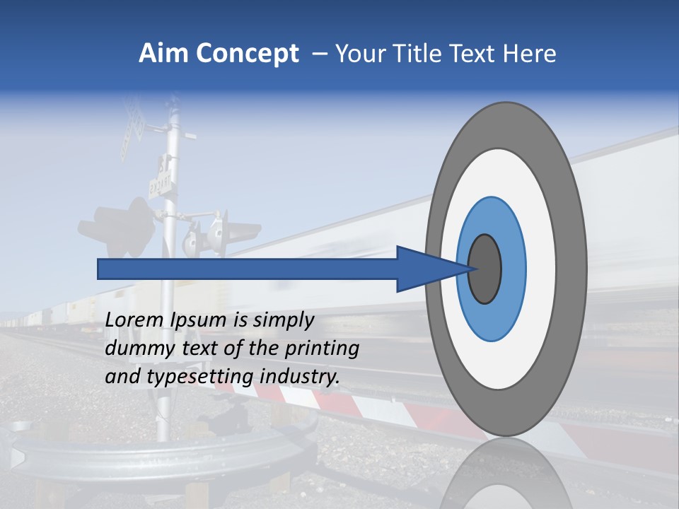 Safety Level Crossing United States Of America PowerPoint Template