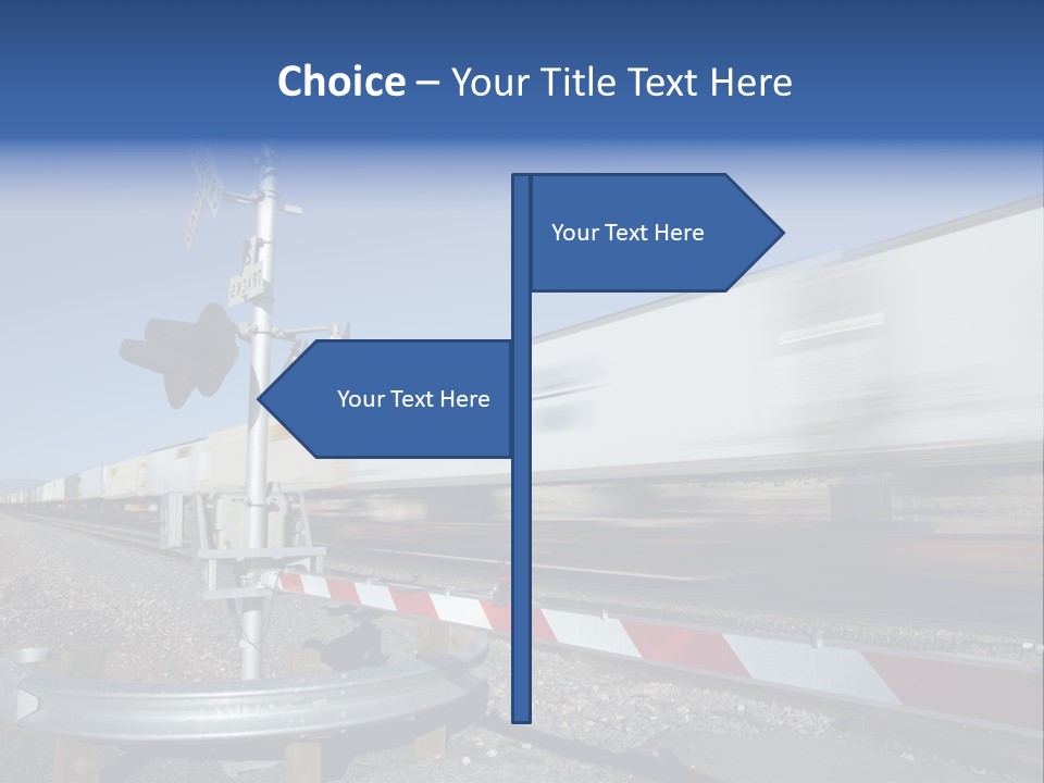 Safety Level Crossing United States Of America PowerPoint Template