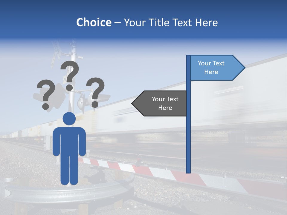 Safety Level Crossing United States Of America PowerPoint Template