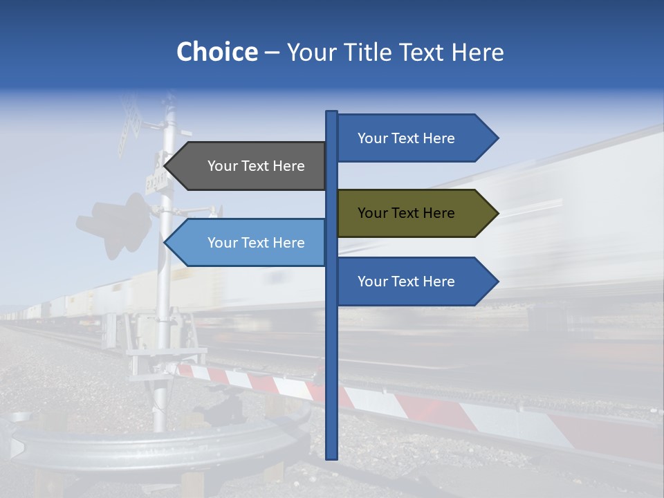 Safety Level Crossing United States Of America PowerPoint Template