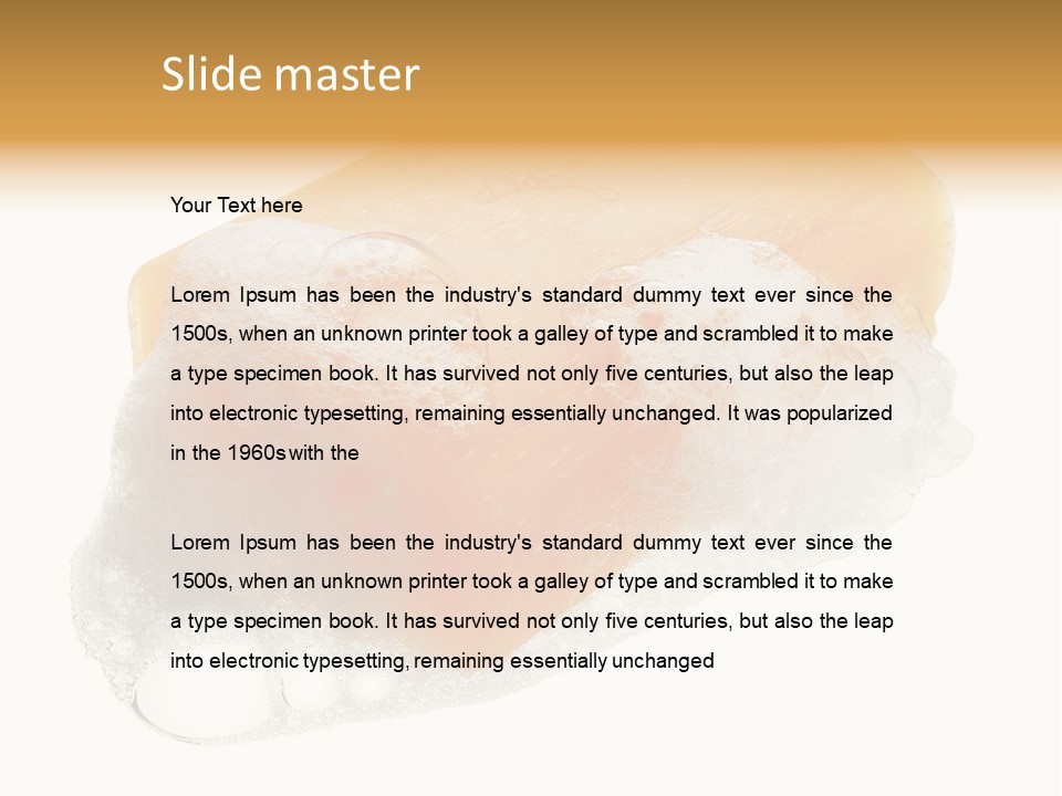 A Piece Of Soap With Bubbles On It PowerPoint Template