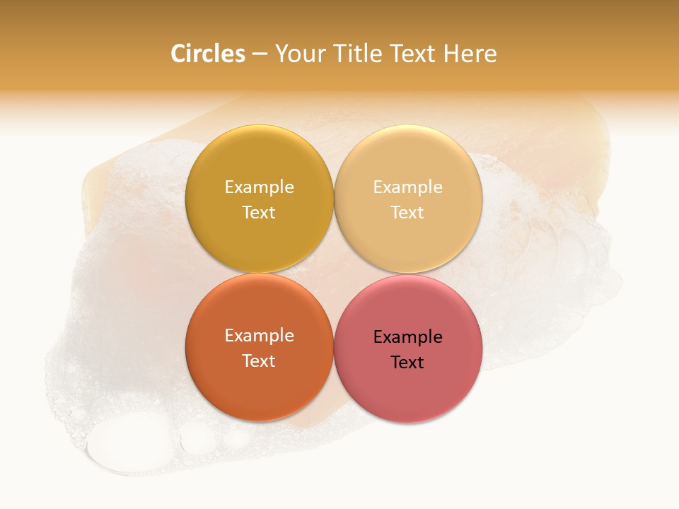 A Piece Of Soap With Bubbles On It PowerPoint Template
