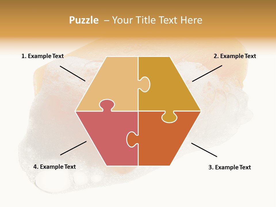 A Piece Of Soap With Bubbles On It PowerPoint Template