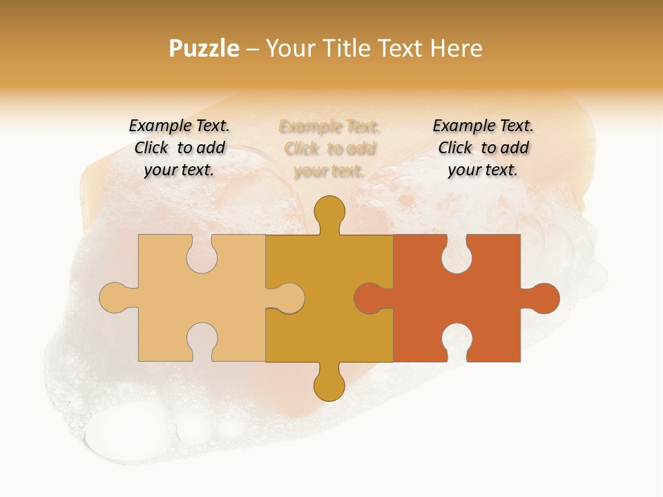 A Piece Of Soap With Bubbles On It PowerPoint Template