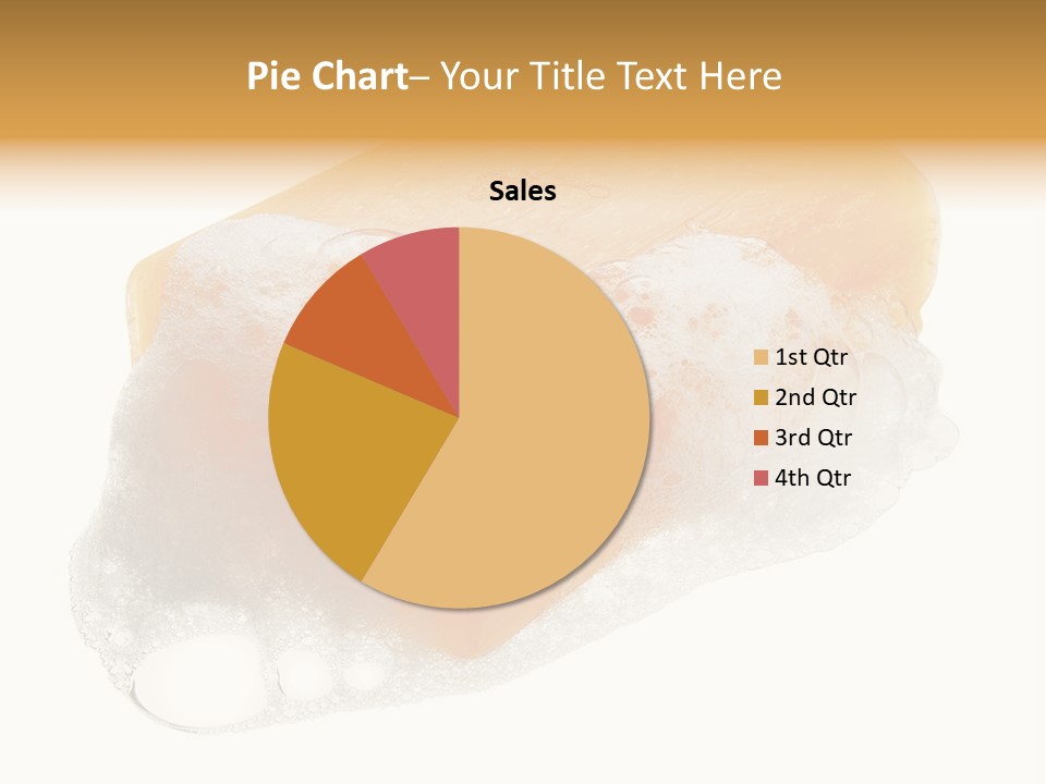 A Piece Of Soap With Bubbles On It PowerPoint Template
