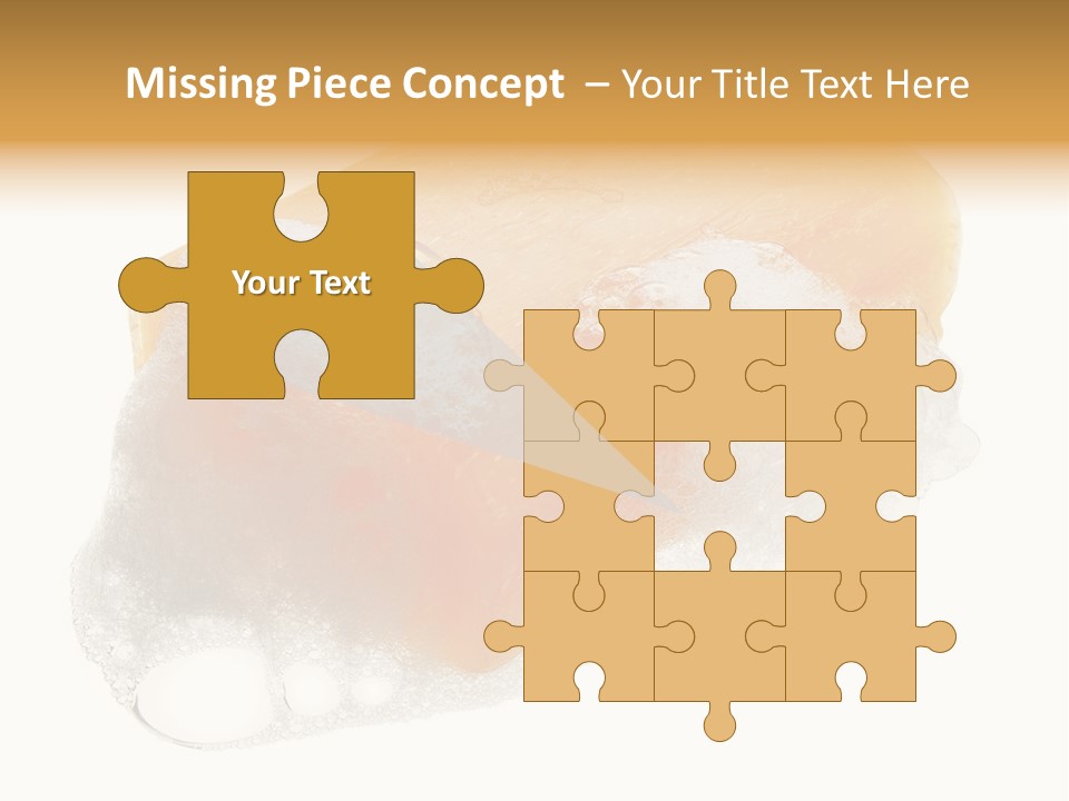 A Piece Of Soap With Bubbles On It PowerPoint Template