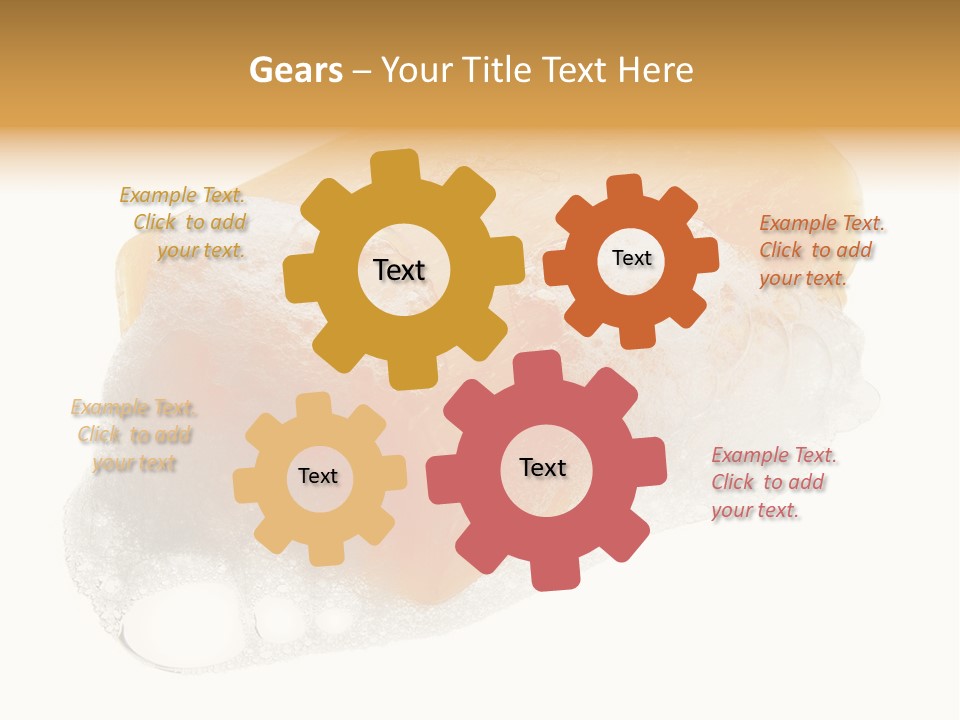 A Piece Of Soap With Bubbles On It PowerPoint Template