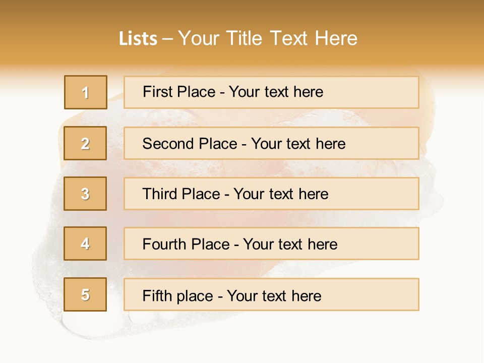 A Piece Of Soap With Bubbles On It PowerPoint Template