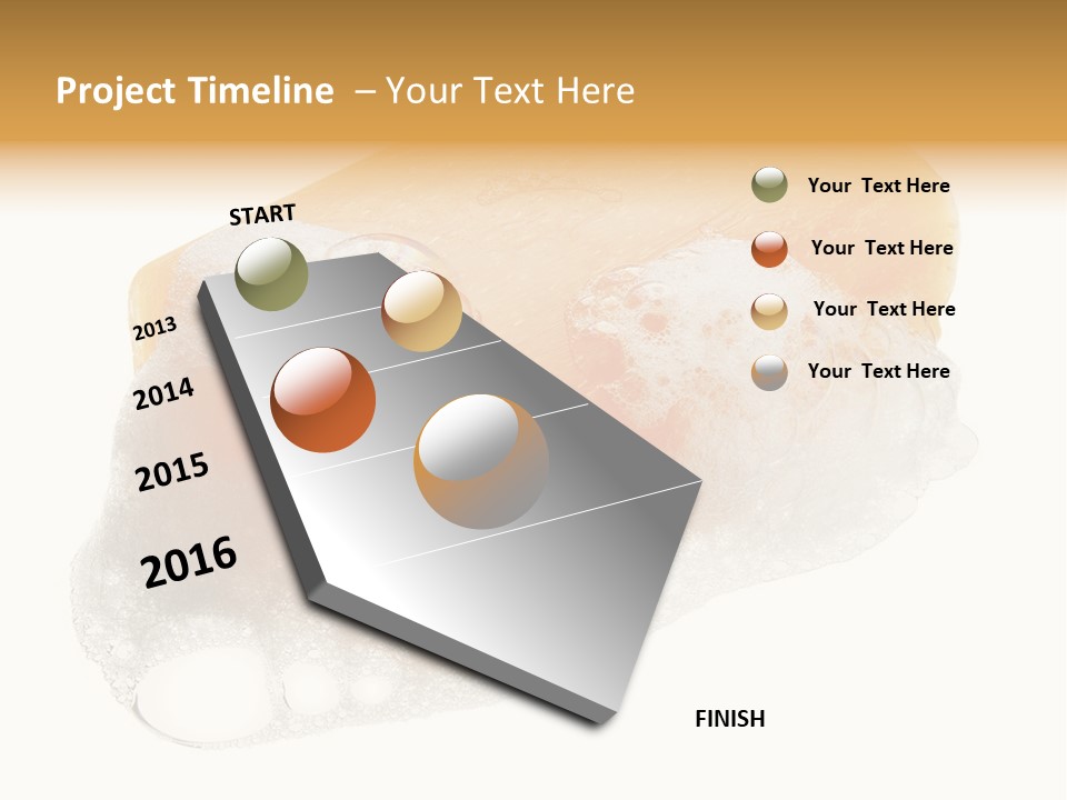 A Piece Of Soap With Bubbles On It PowerPoint Template