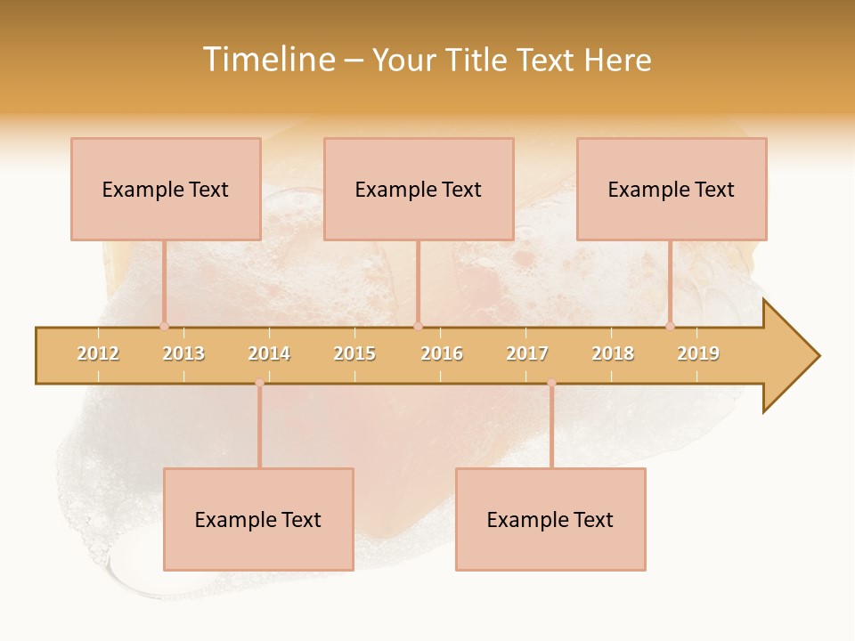 A Piece Of Soap With Bubbles On It PowerPoint Template