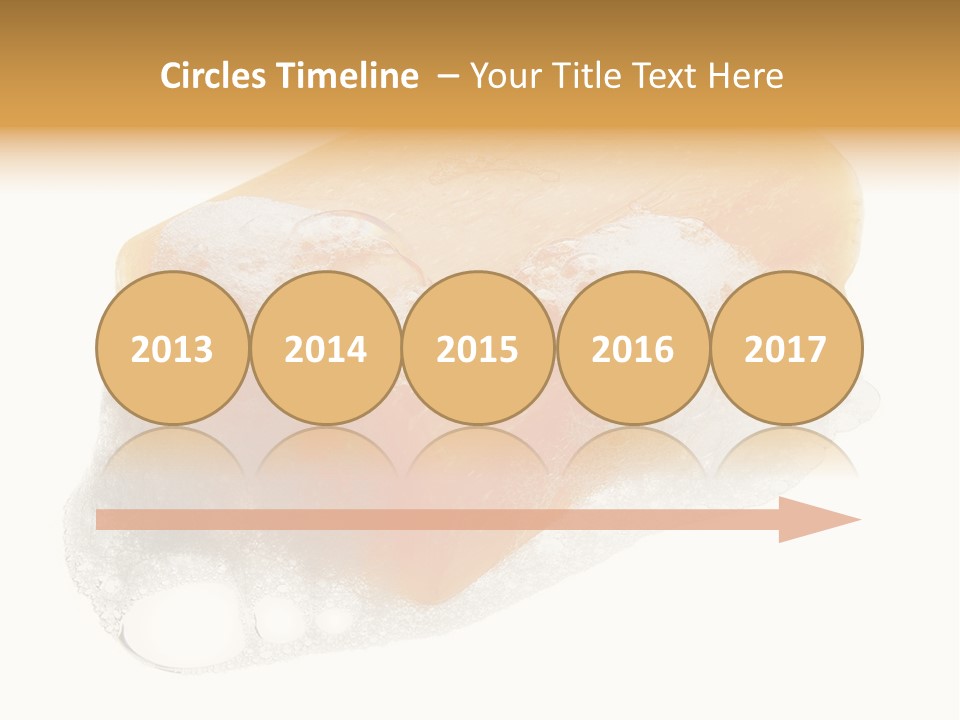 A Piece Of Soap With Bubbles On It PowerPoint Template