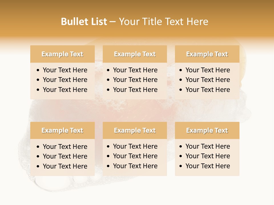 A Piece Of Soap With Bubbles On It PowerPoint Template