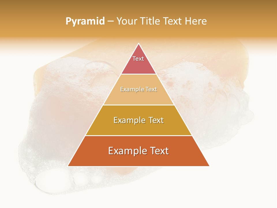 A Piece Of Soap With Bubbles On It PowerPoint Template
