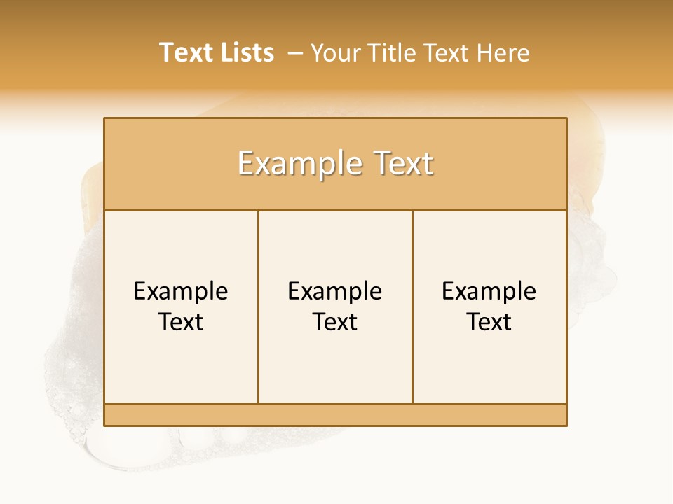 A Piece Of Soap With Bubbles On It PowerPoint Template