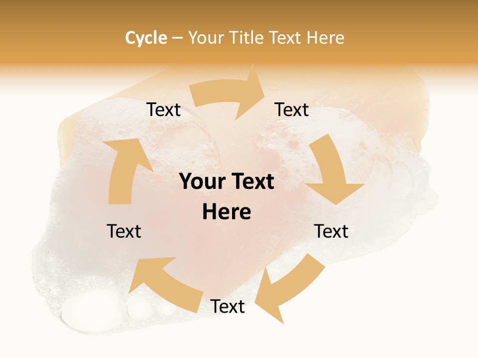 A Piece Of Soap With Bubbles On It PowerPoint Template