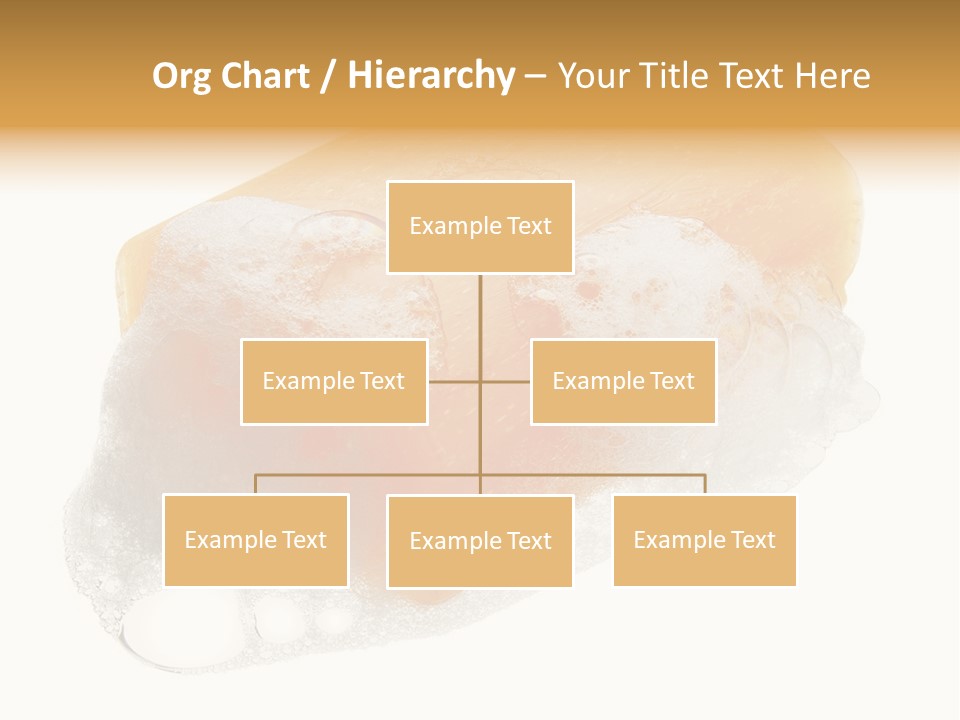 A Piece Of Soap With Bubbles On It PowerPoint Template