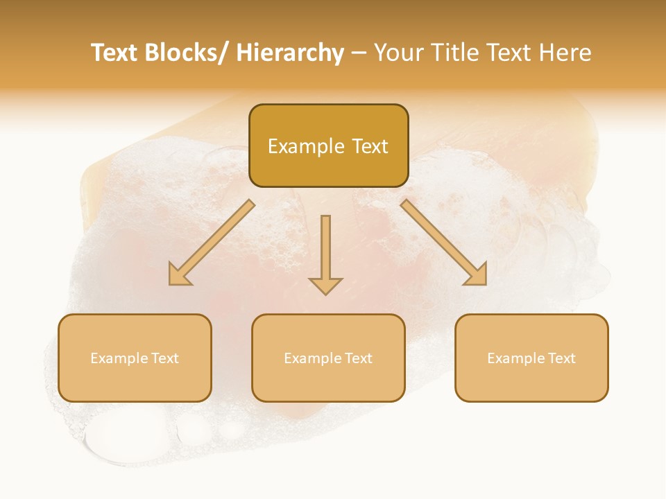 A Piece Of Soap With Bubbles On It PowerPoint Template