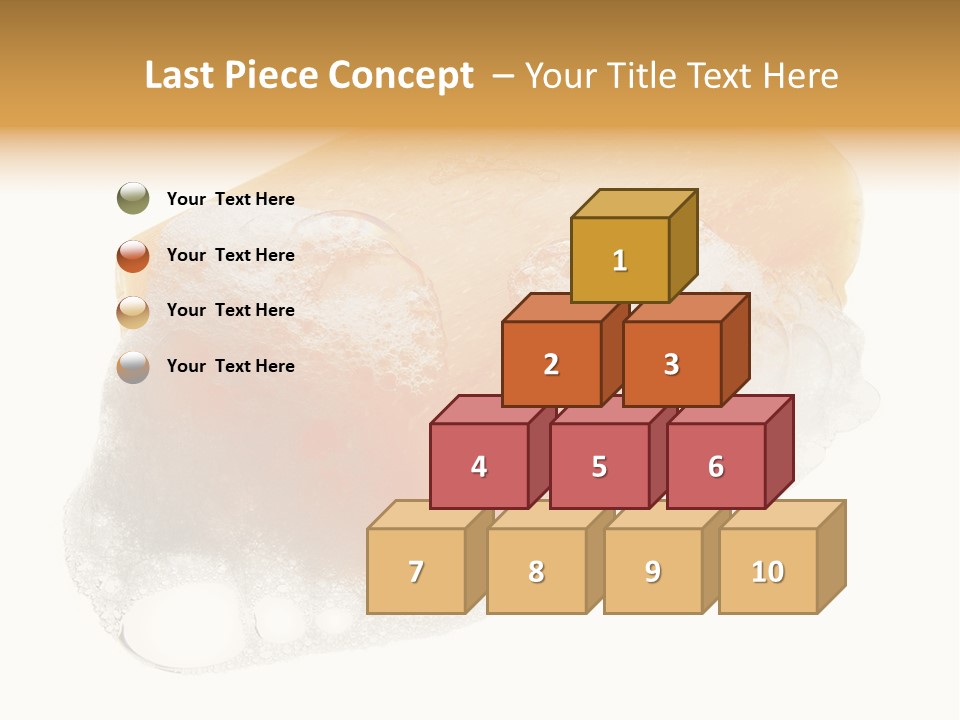 A Piece Of Soap With Bubbles On It PowerPoint Template