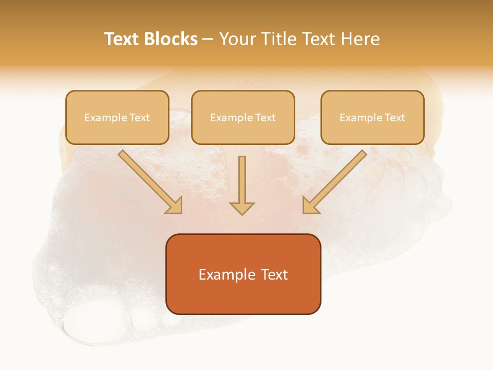 A Piece Of Soap With Bubbles On It PowerPoint Template