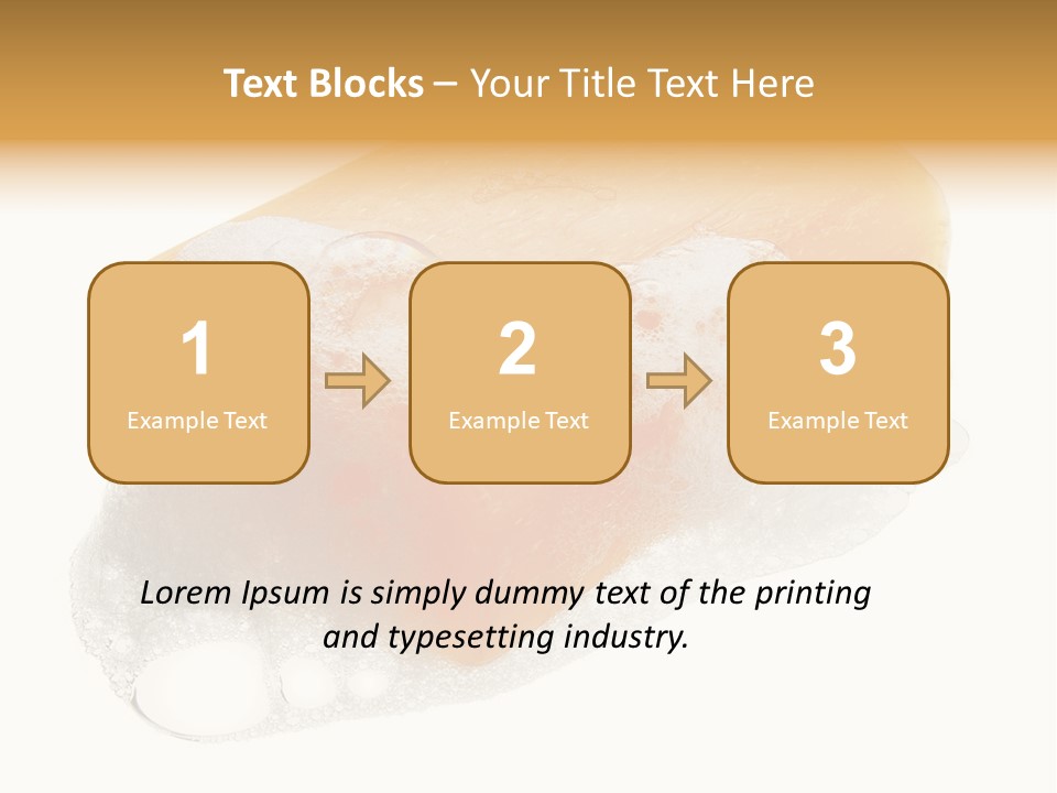 A Piece Of Soap With Bubbles On It PowerPoint Template