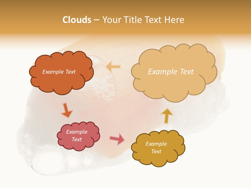 A Piece Of Soap With Bubbles On It PowerPoint Template