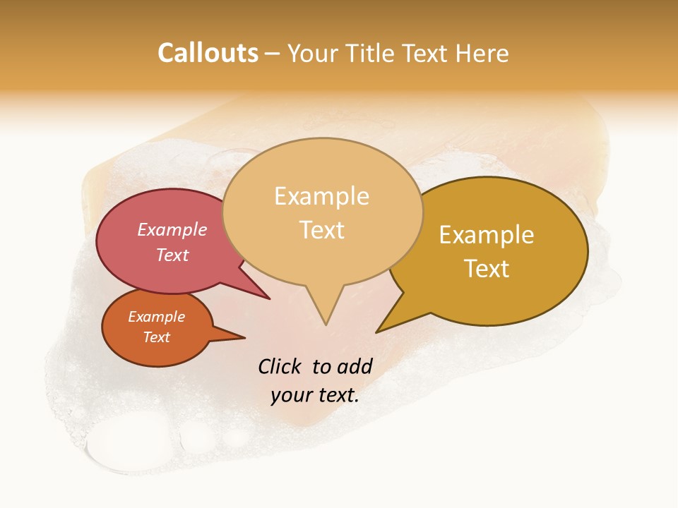 A Piece Of Soap With Bubbles On It PowerPoint Template