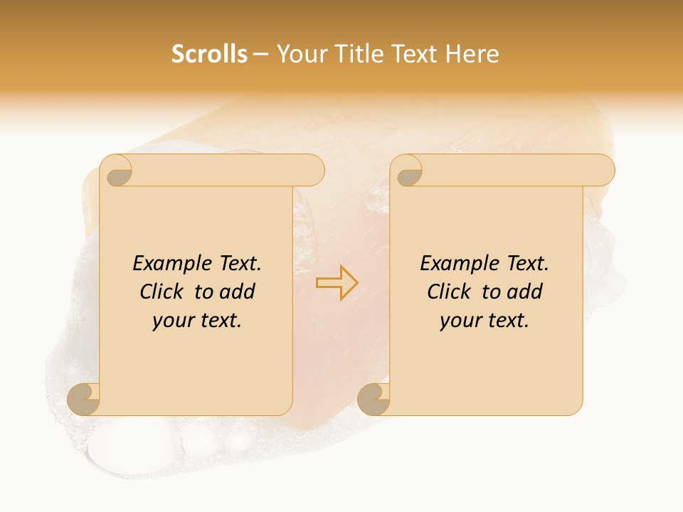 A Piece Of Soap With Bubbles On It PowerPoint Template