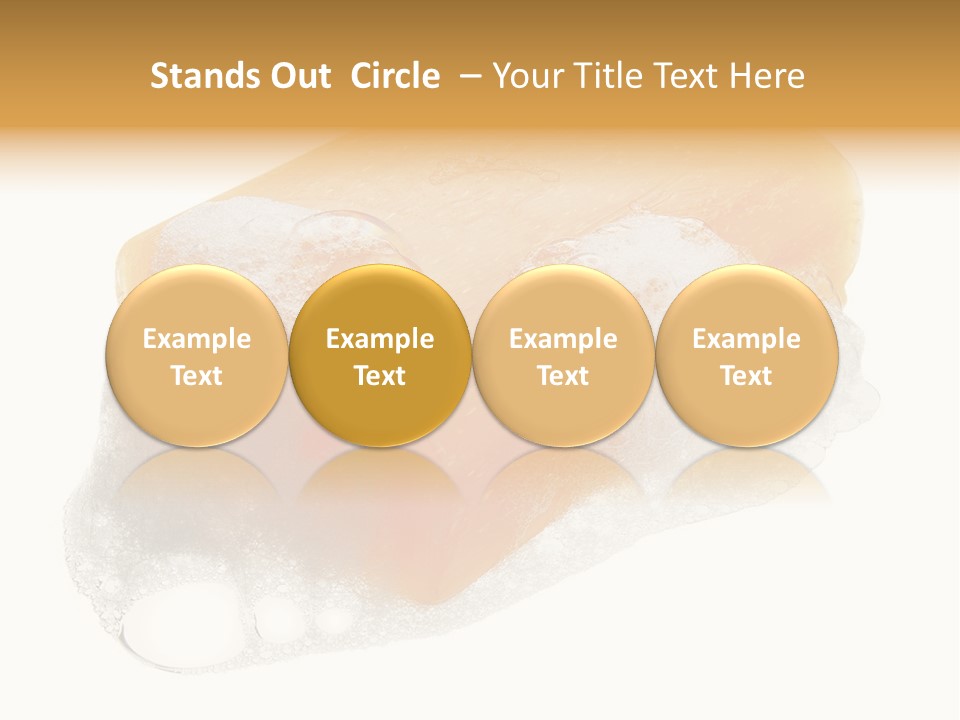 A Piece Of Soap With Bubbles On It PowerPoint Template