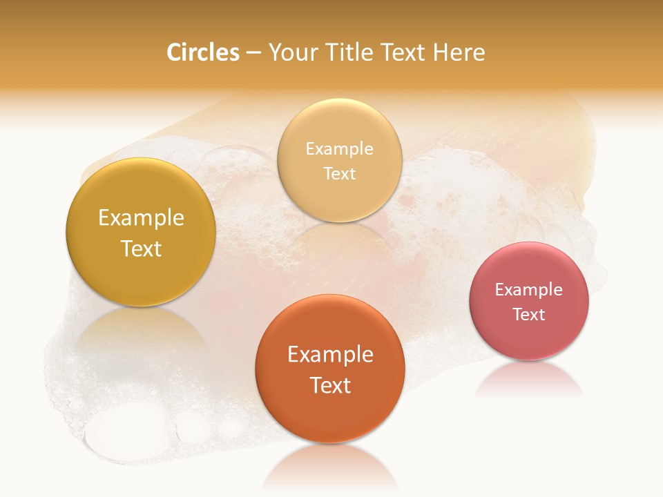 A Piece Of Soap With Bubbles On It PowerPoint Template