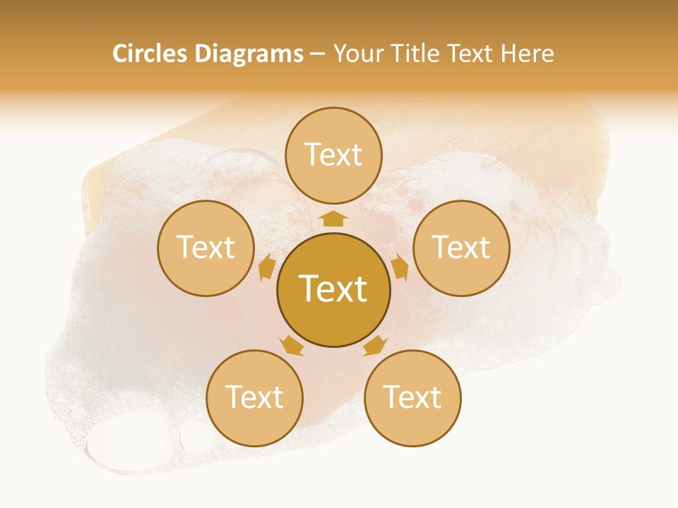 A Piece Of Soap With Bubbles On It PowerPoint Template